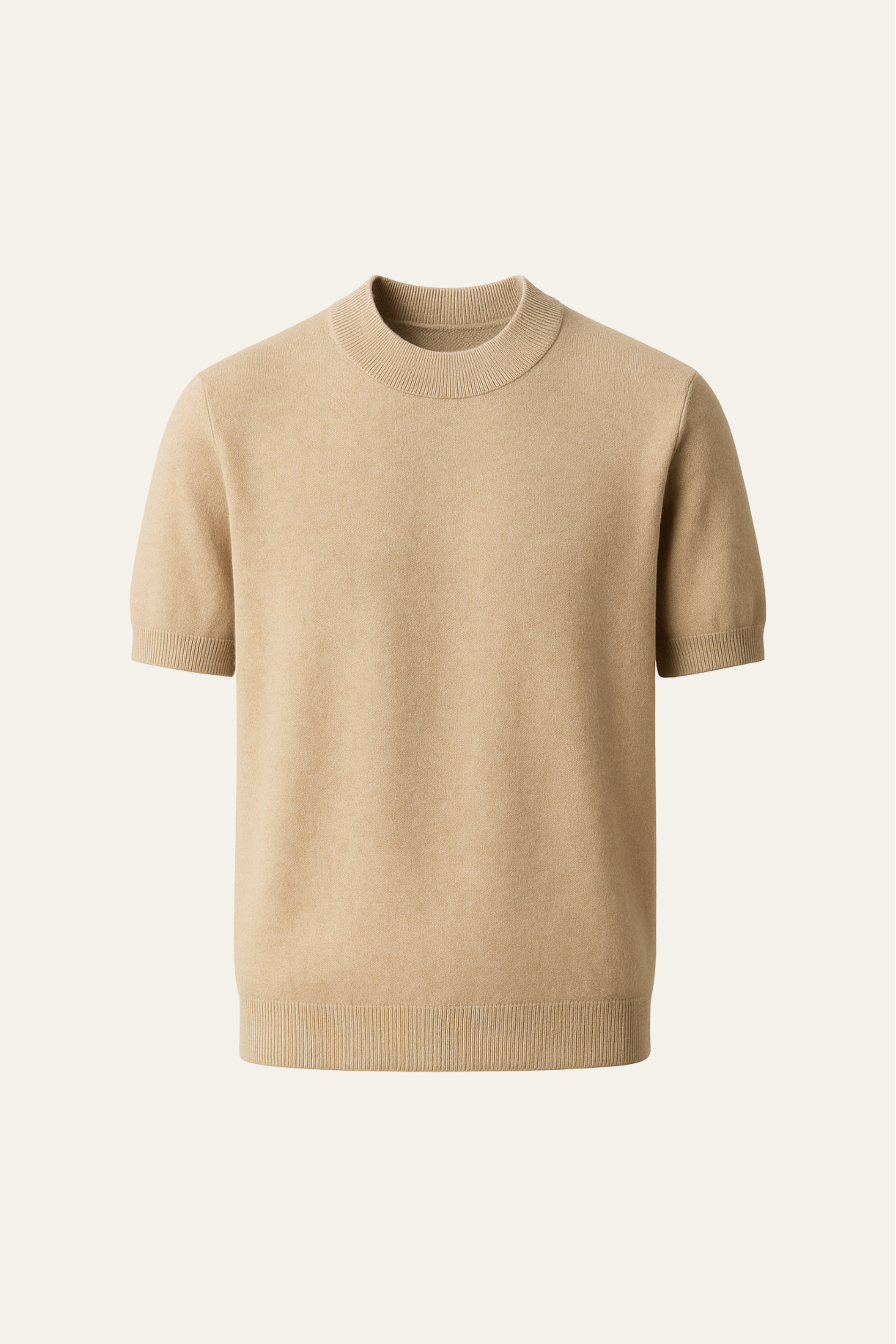 Aurelo Wool T-Shirt Beige