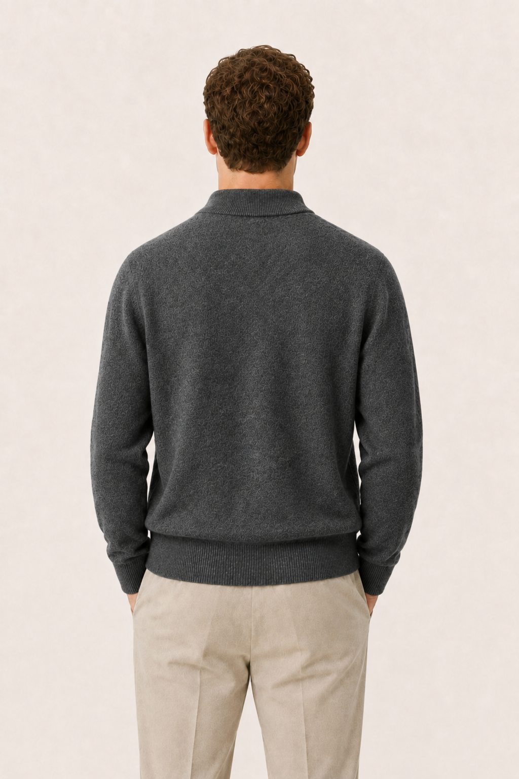 Arelio Mock Neck Dark Grey