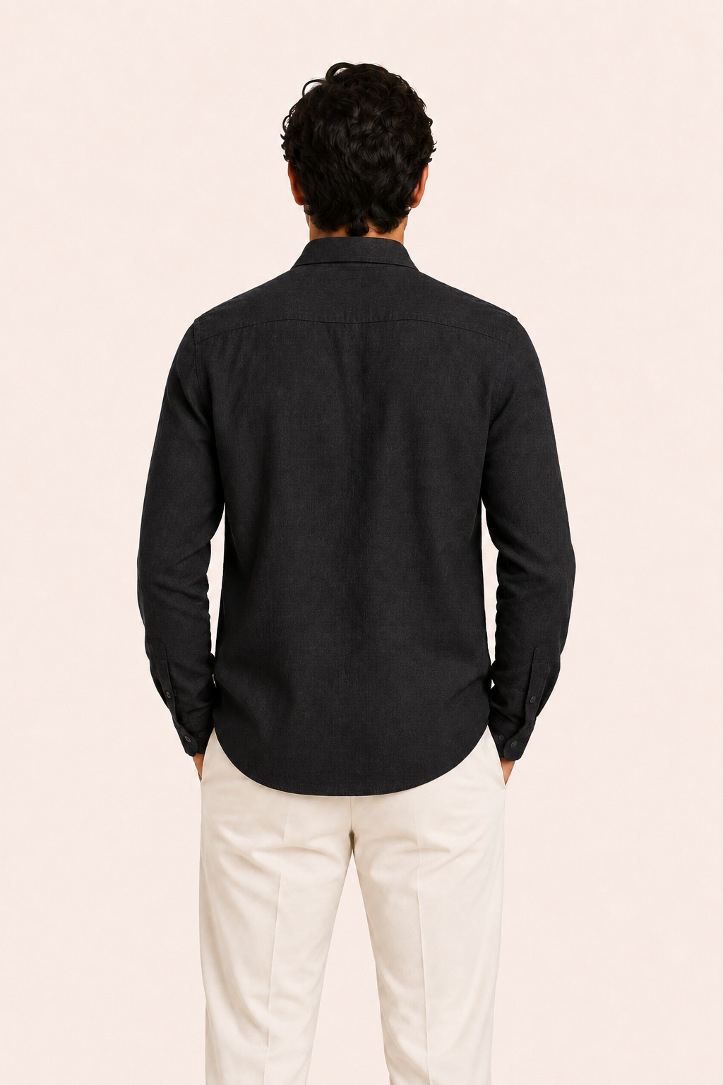 Avari Linen Shirt Charcoal