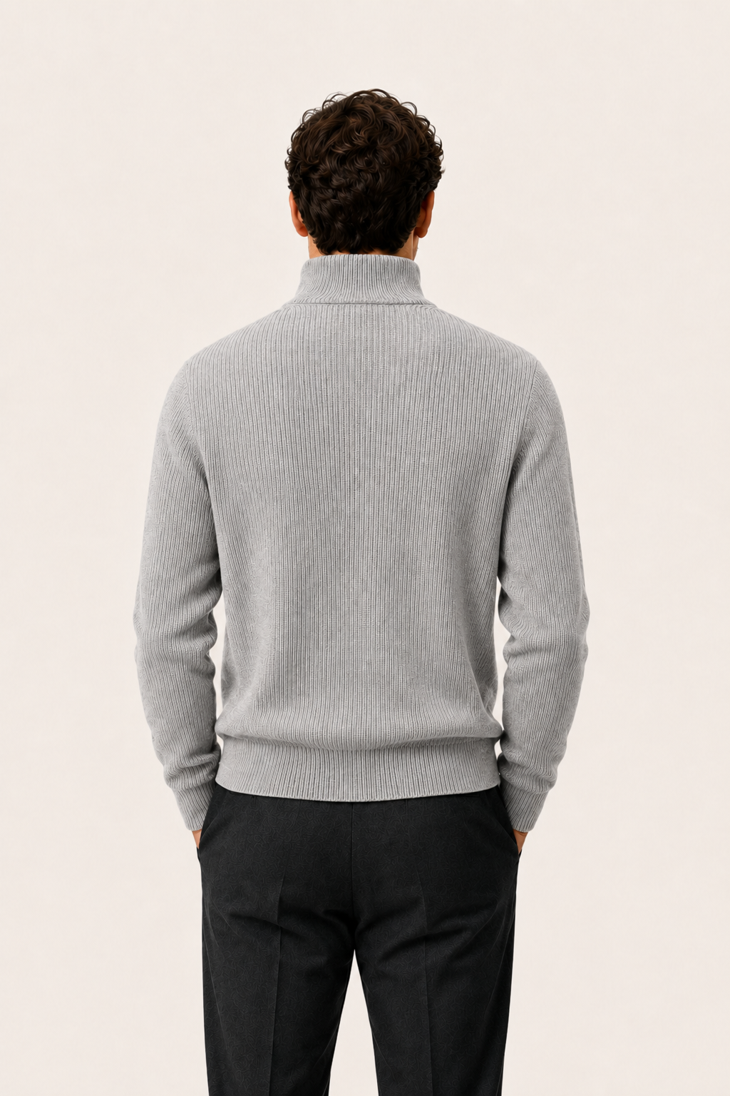 Arelon Zip Knit Grey