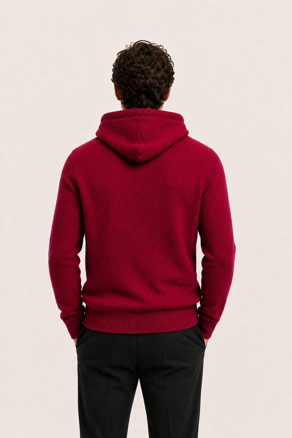 Avaro Hooded Knit Burgundy