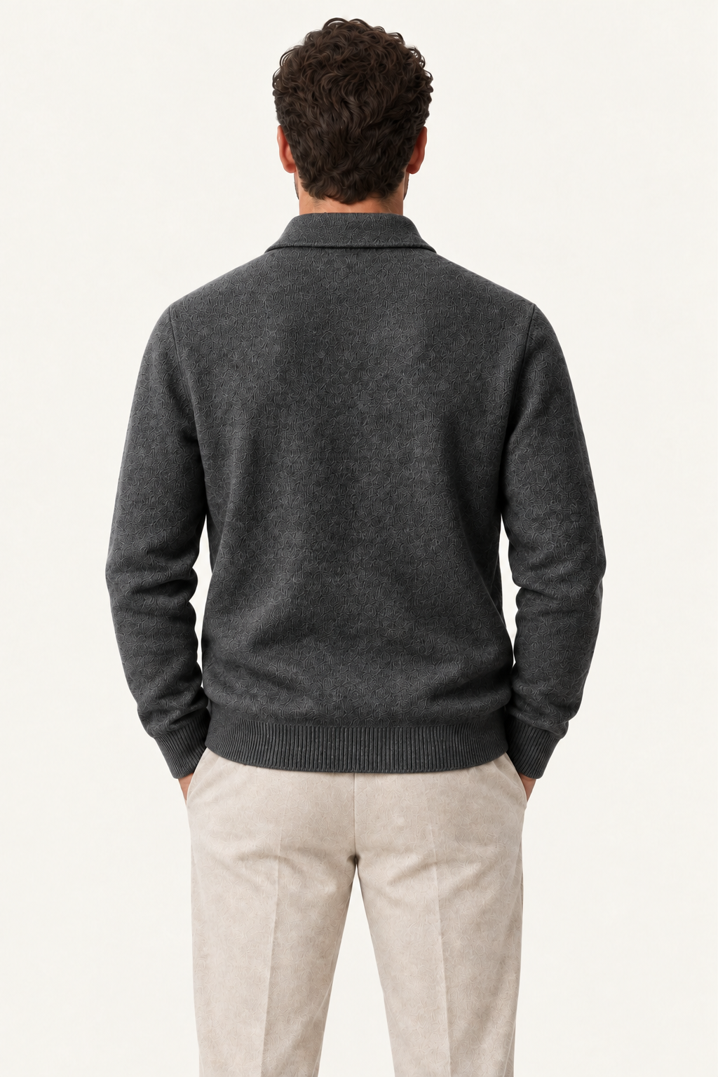 Silavo Wool Cardigan Dark Grey