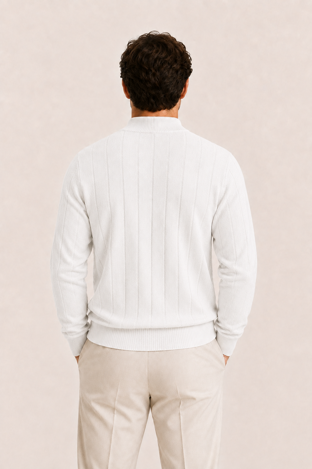 Corani Semi-Turtleneck White