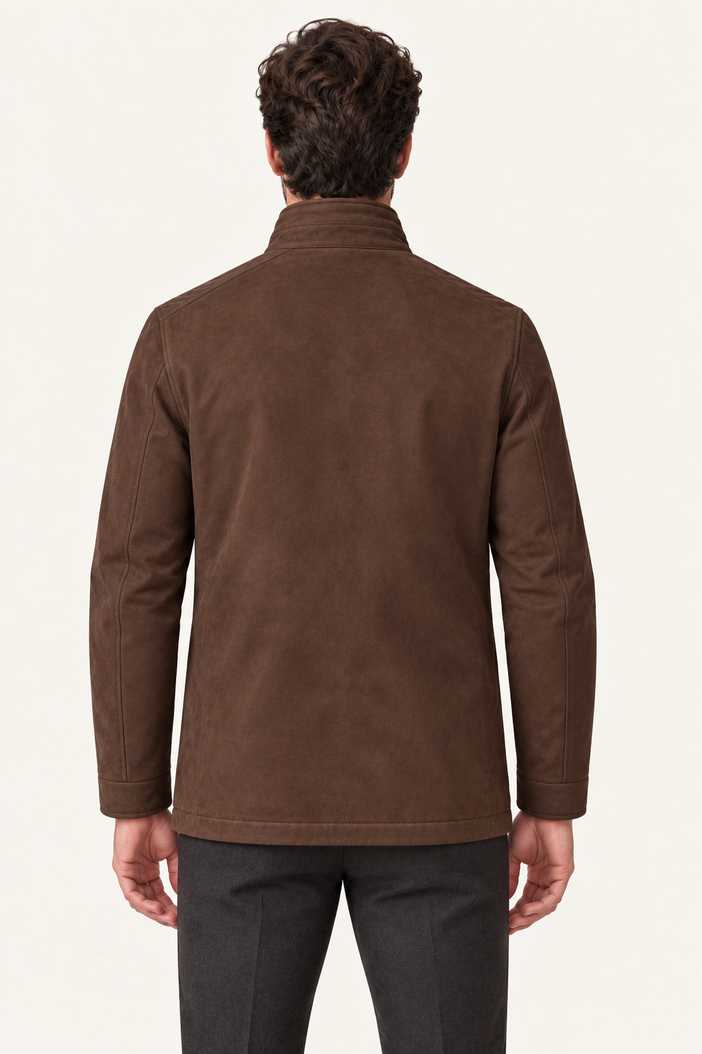 Savero Suede Coat Brown