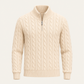 Tilano Cable Quarter-Zip Knit Abricot