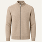 Vaniro Wool Cardigan Beige