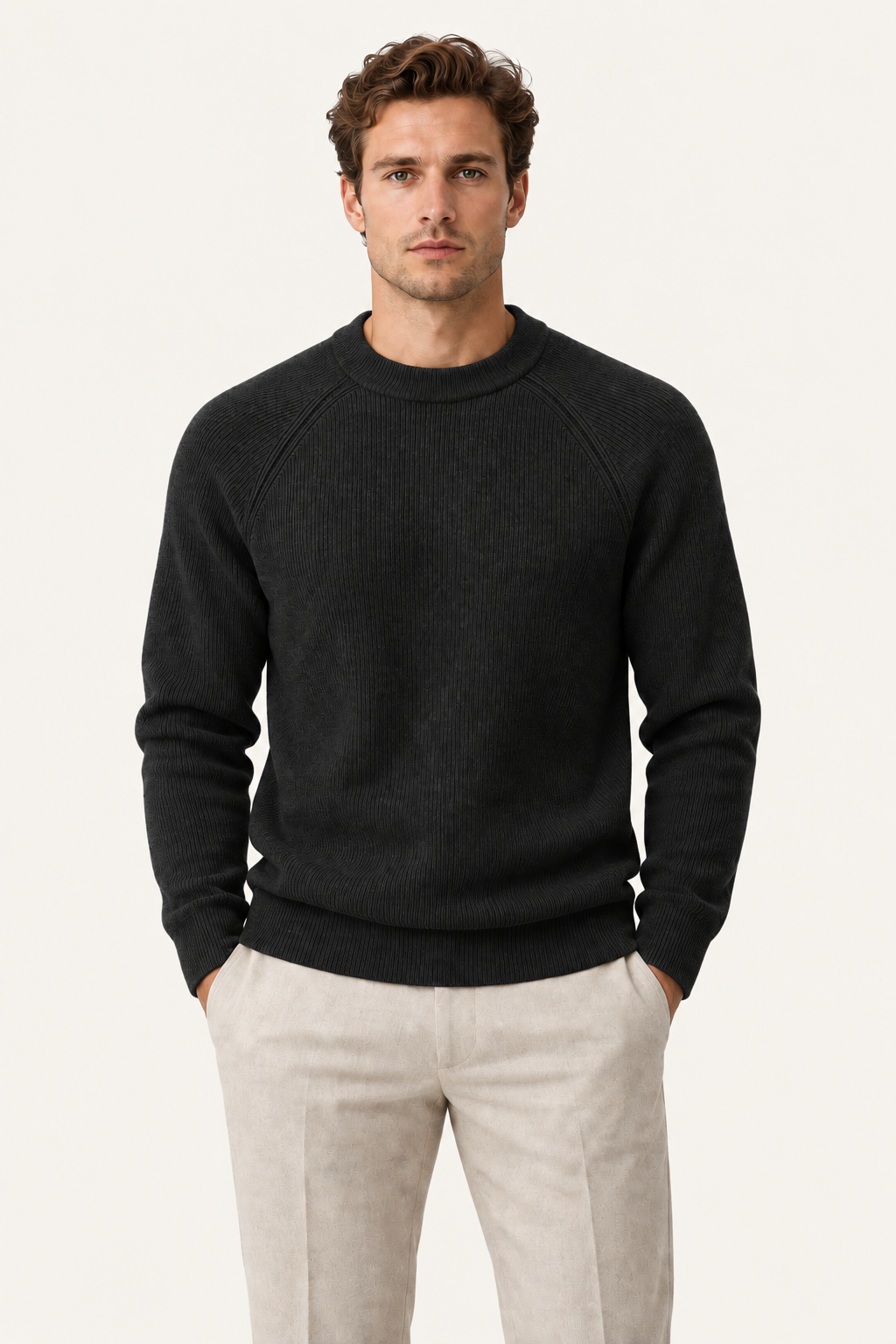 Sarole Wool Crewneck Black