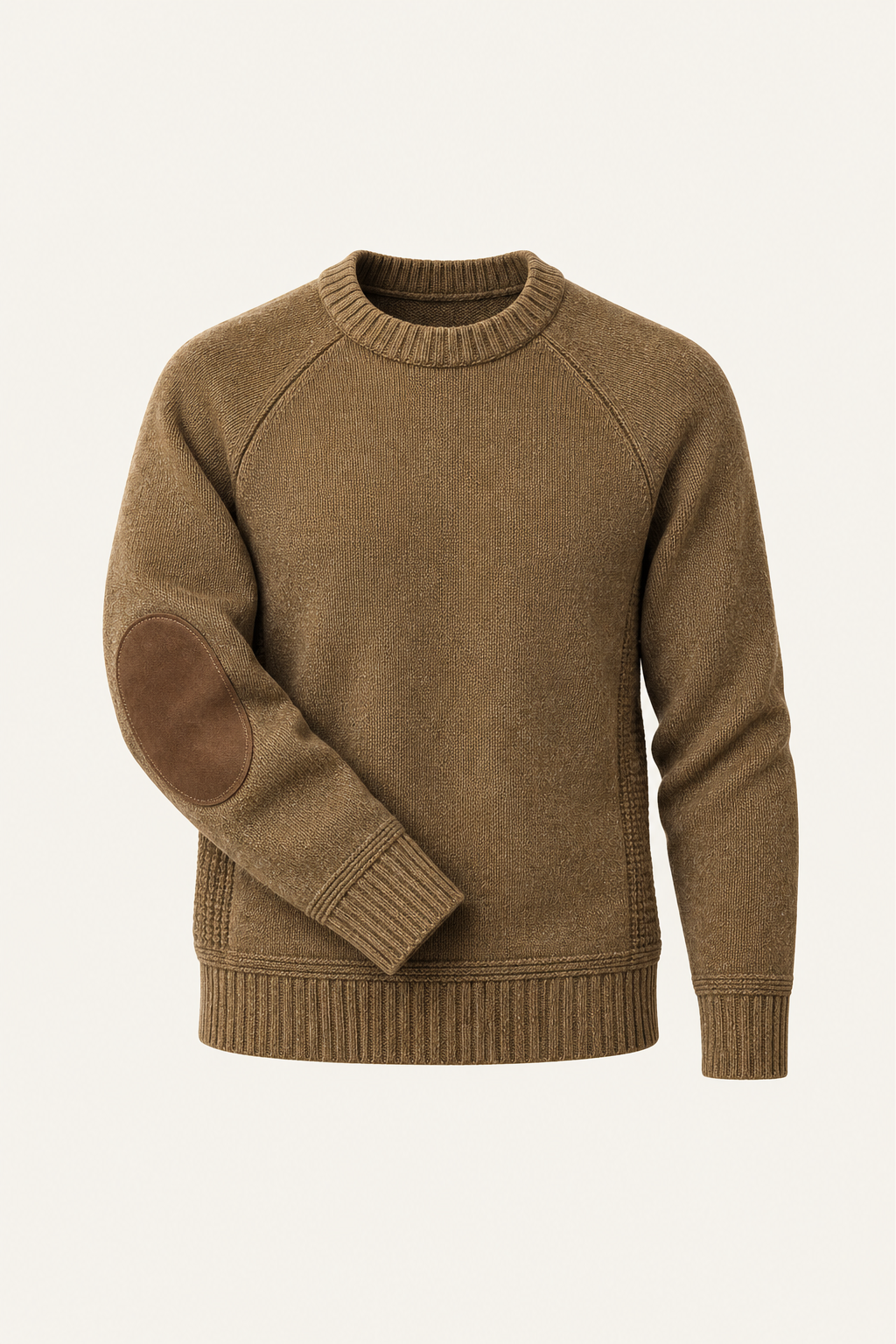Sorivo Elbow-Patch Crewneck Tobacco