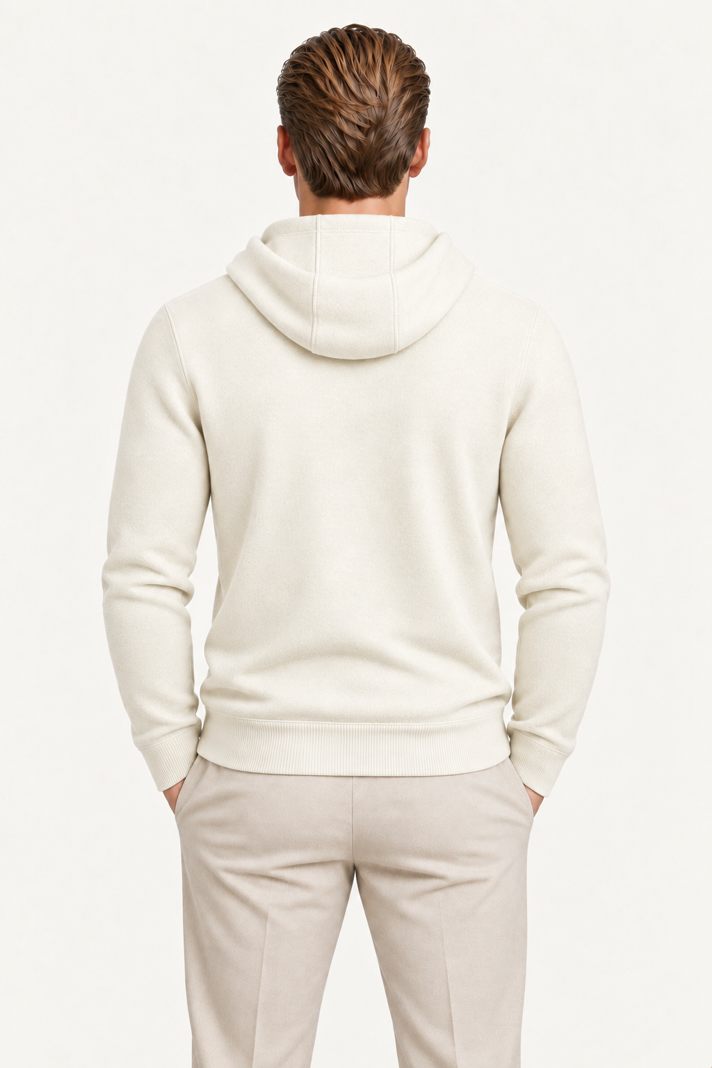 Tonari Merino Hooded Zip Cream