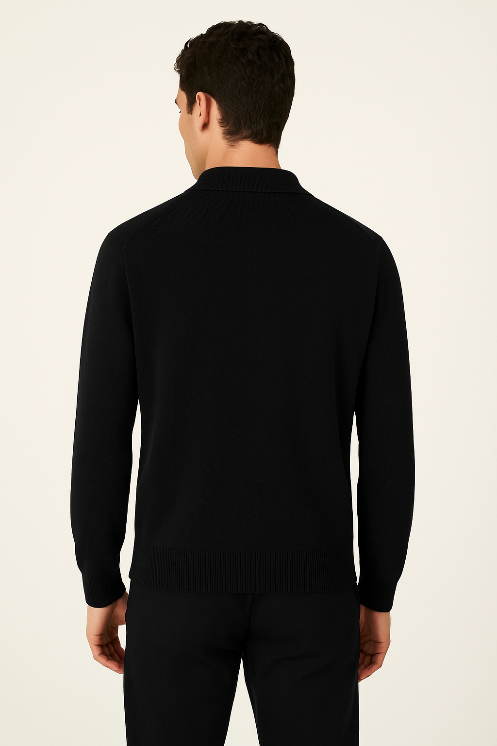 Black Polo Cardigan