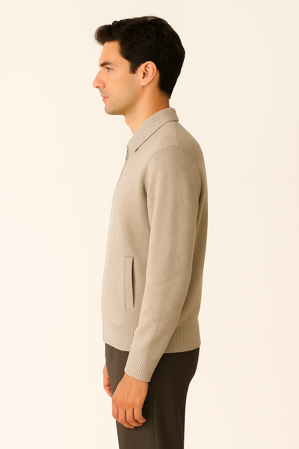 Camel Polo Cardigan