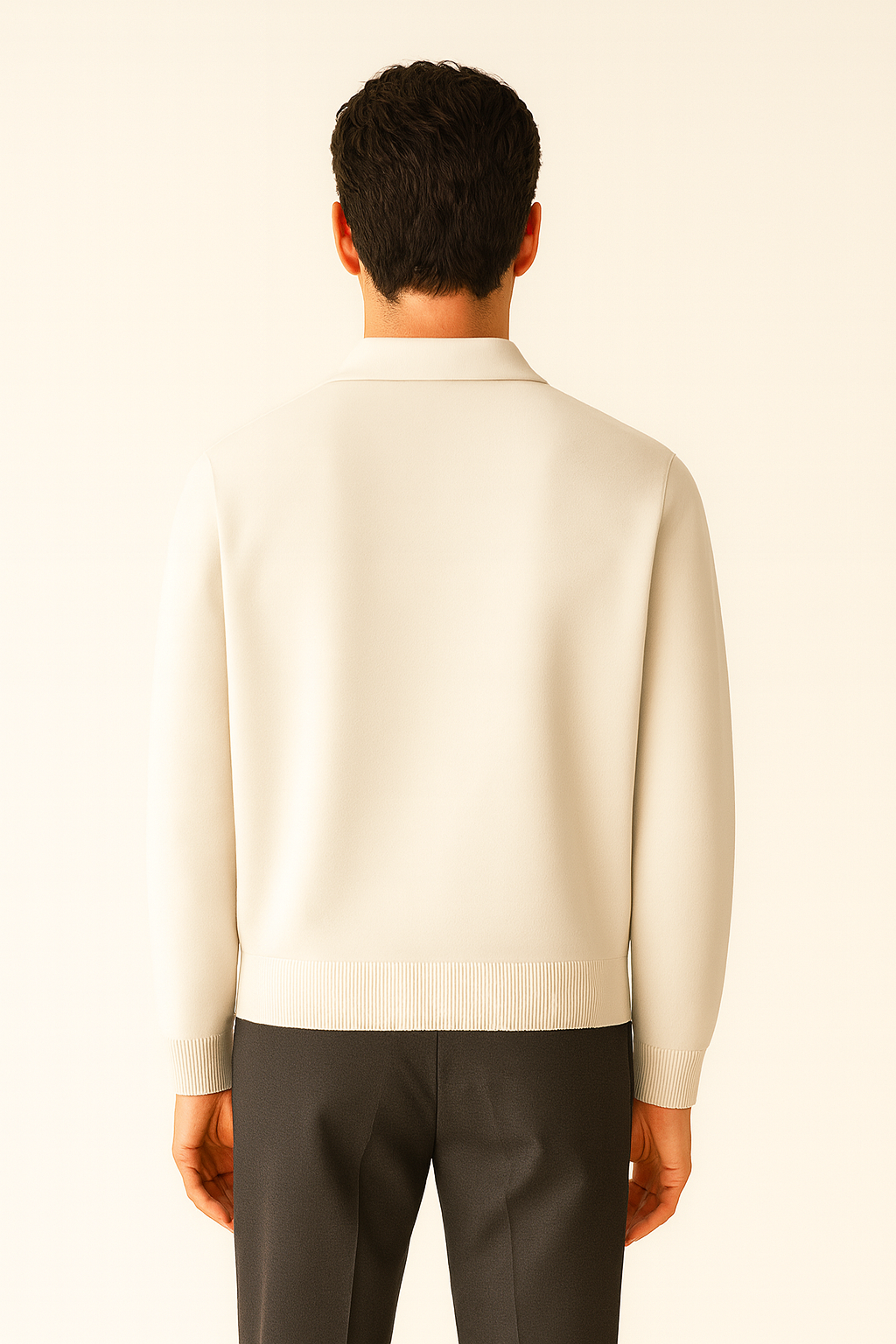 White Polo Cardigan