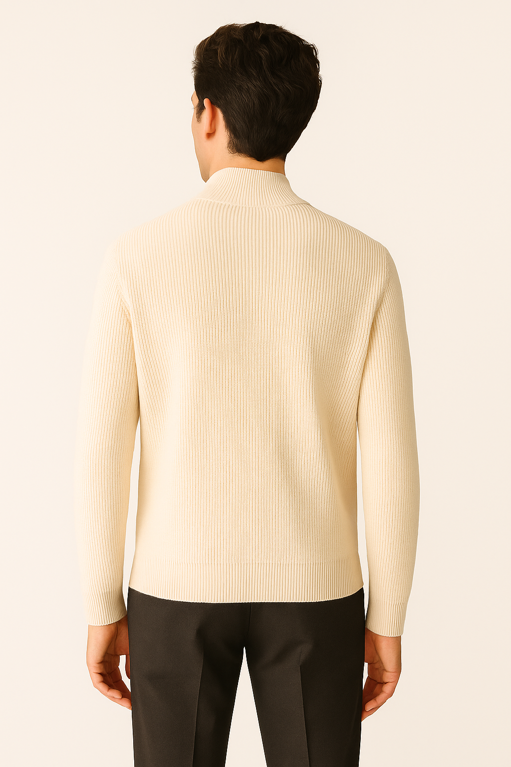 Beige Wool Cardigan