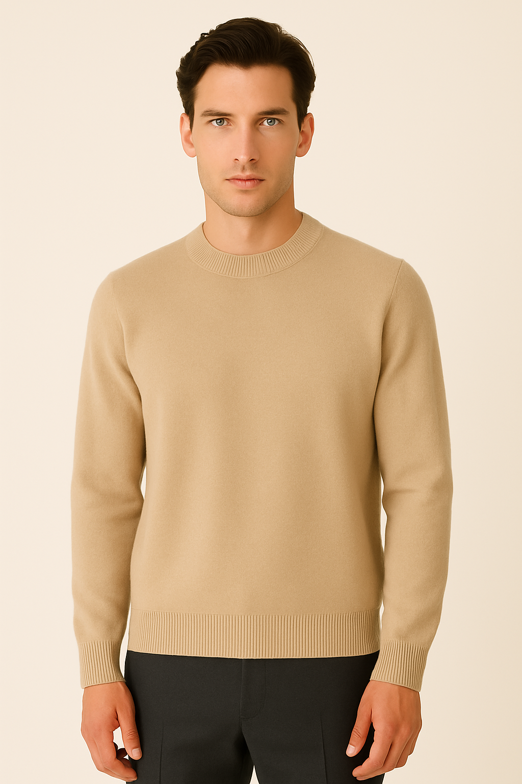 Creme Cashmere Crewneck