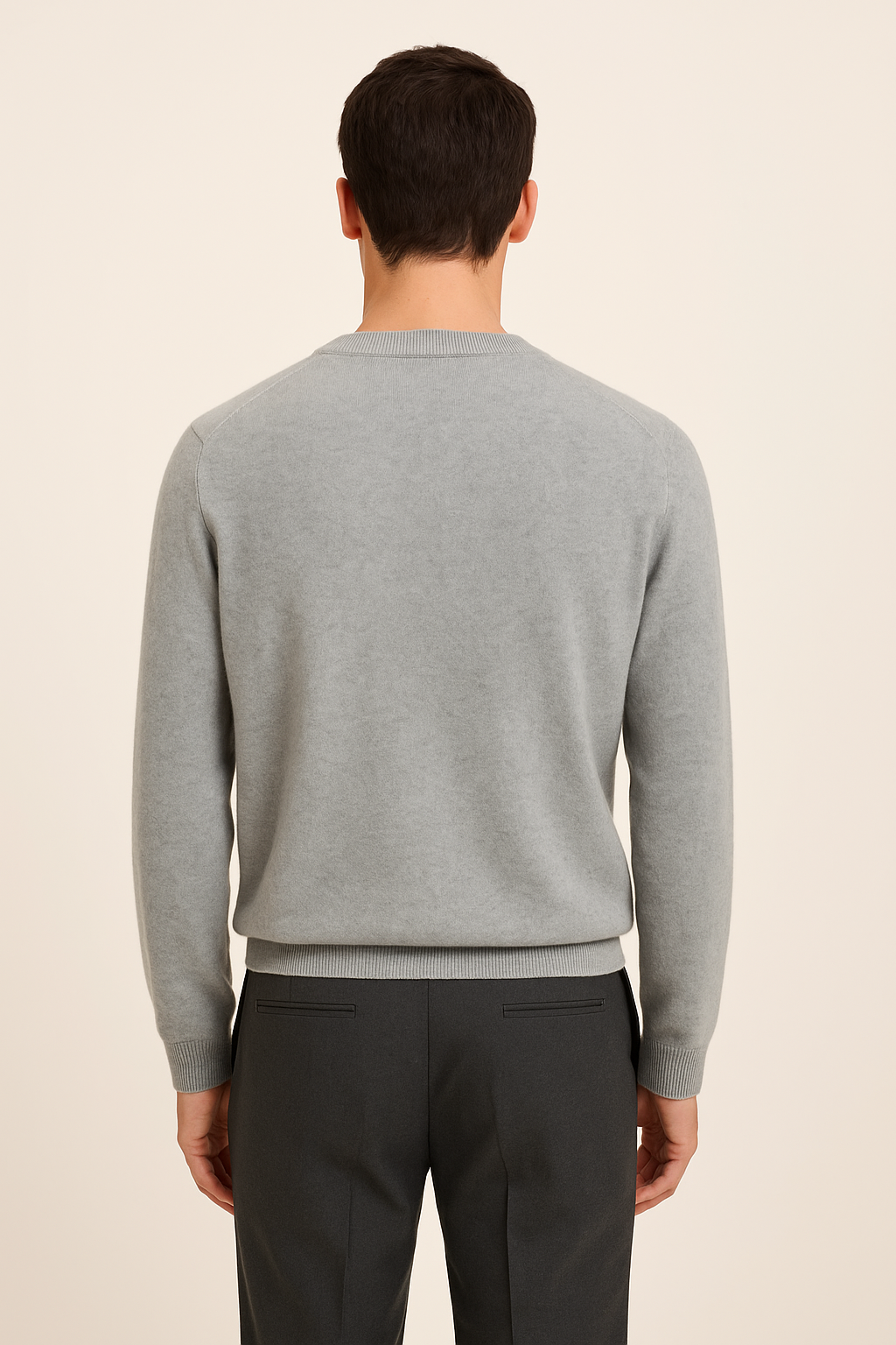 Light Grey Cashmere Crewneck