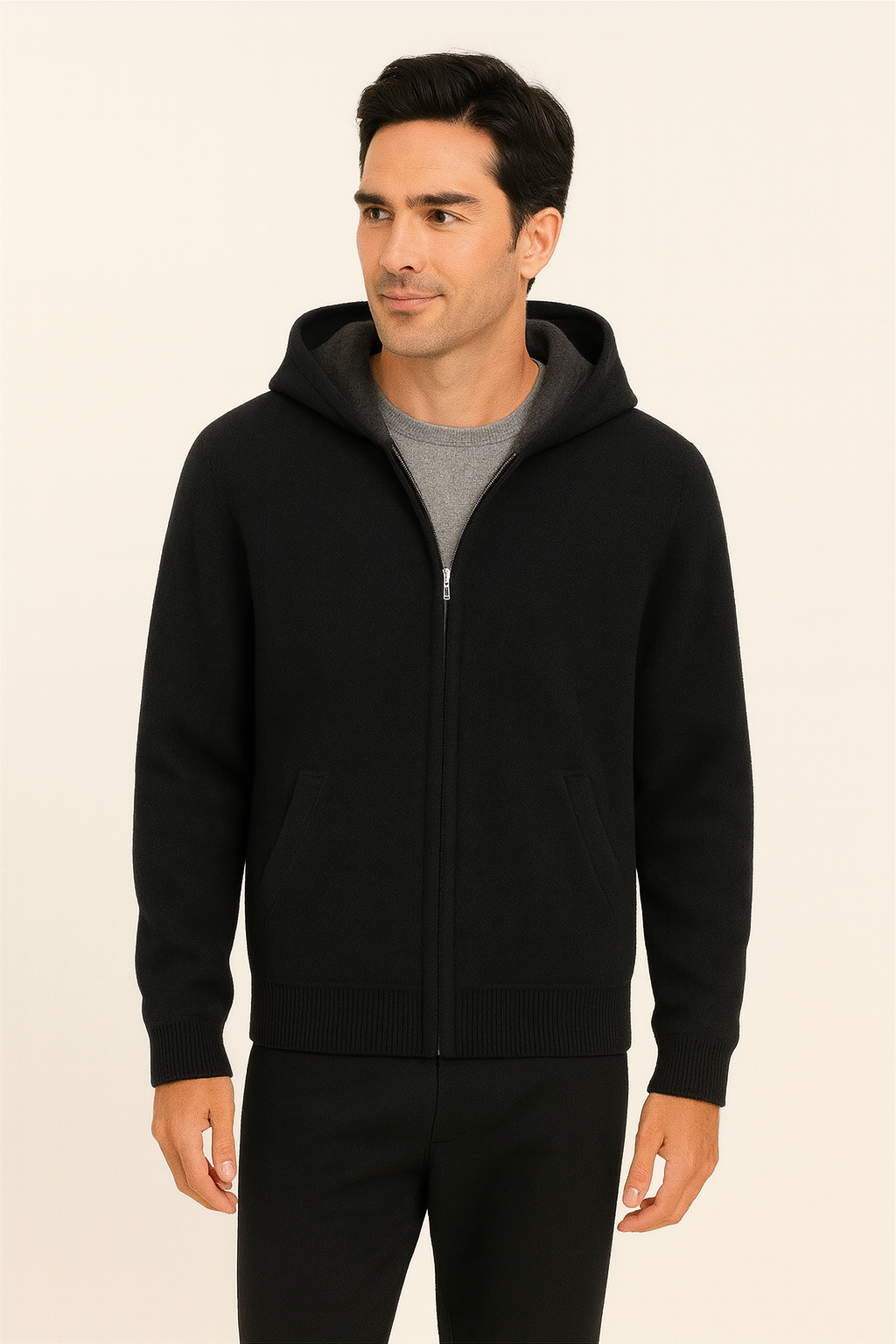 Talero Hooded Zip Knit