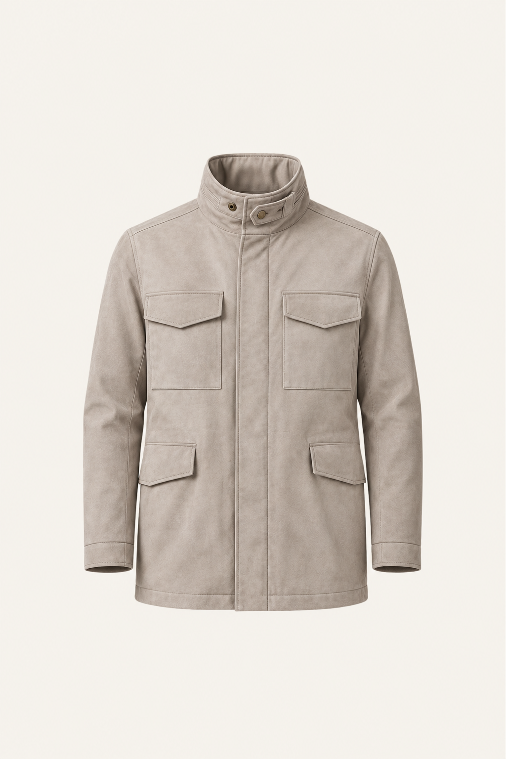 Savero Suede Coat Ivory