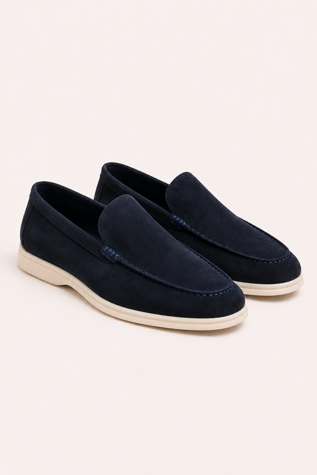 Bavaro Suede Loafers Navy