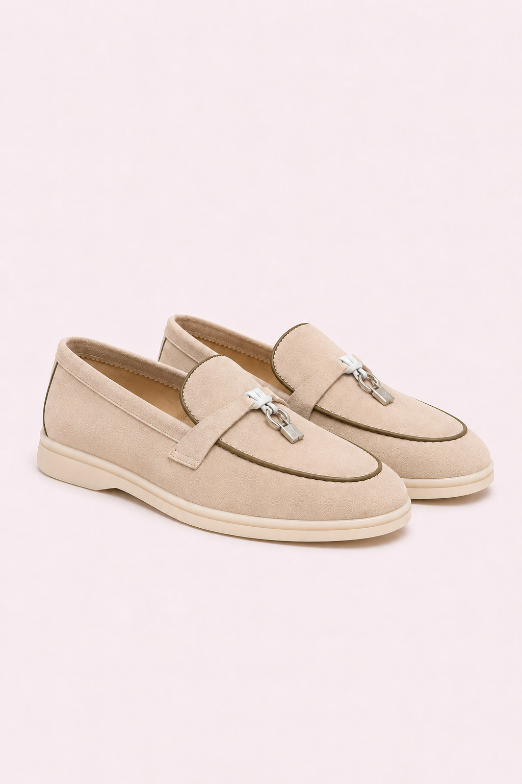 Rovain Buckled Loafers Sand Beige