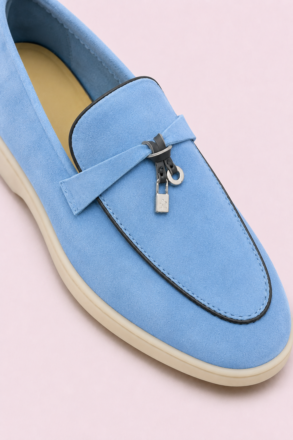 Rovain Buckled Loafers Light Blue