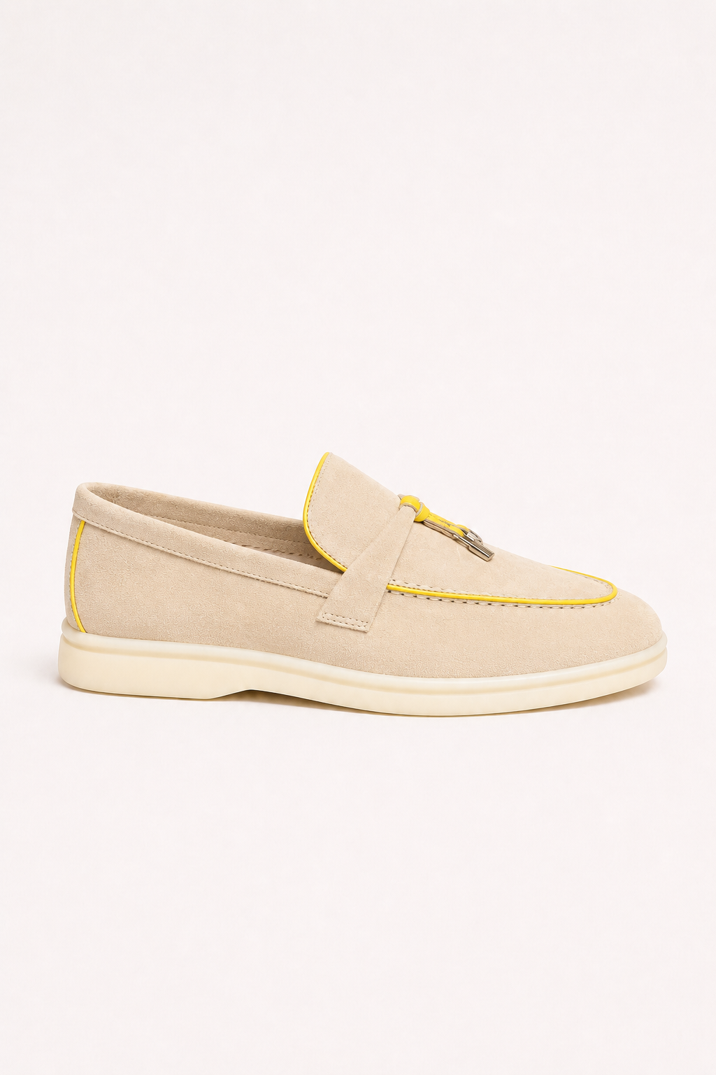 Amari Buckled Loafers Sand