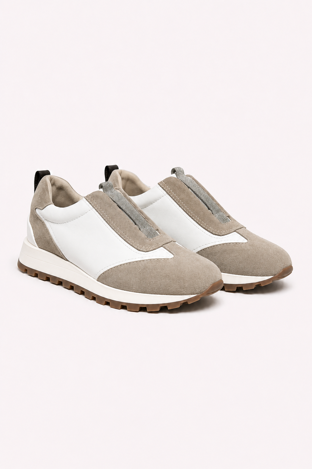 Chamaro Sneakers White - Greige