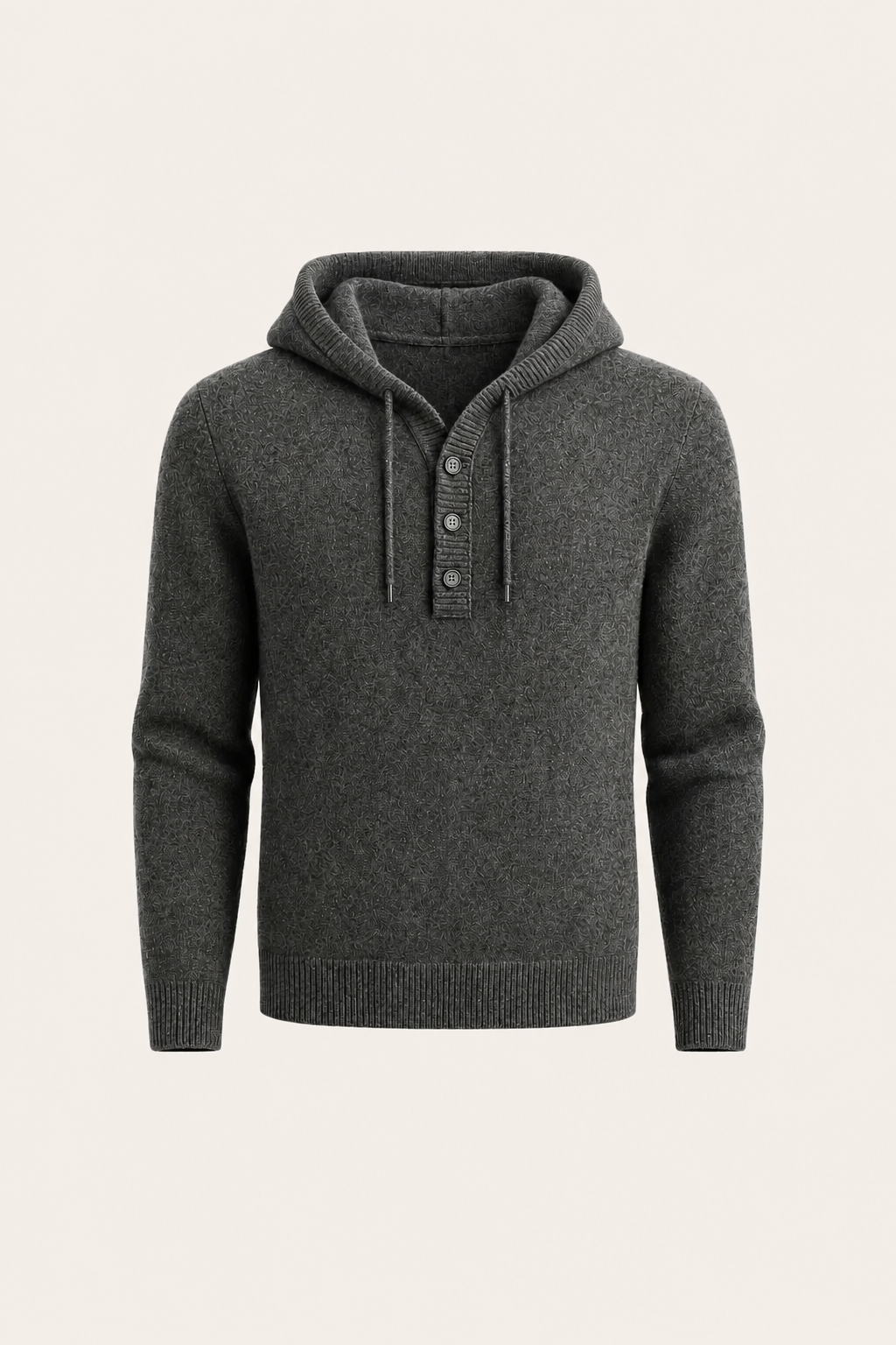 Avaro Hooded Knit Dark Grey