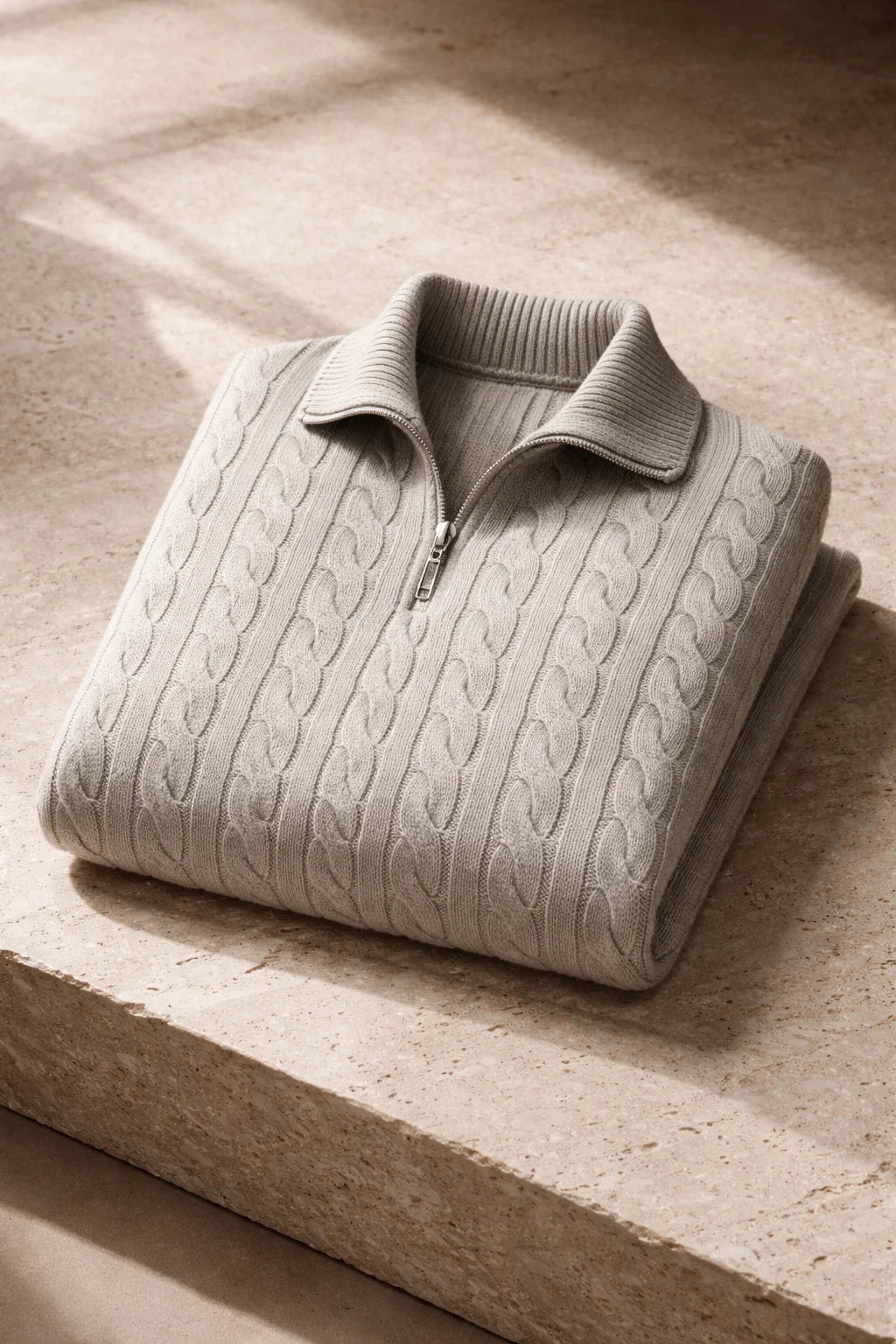 Tilano Cable Knit Grey