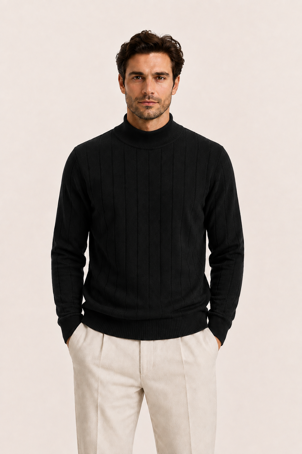 Corani Semi-Turtleneck Black