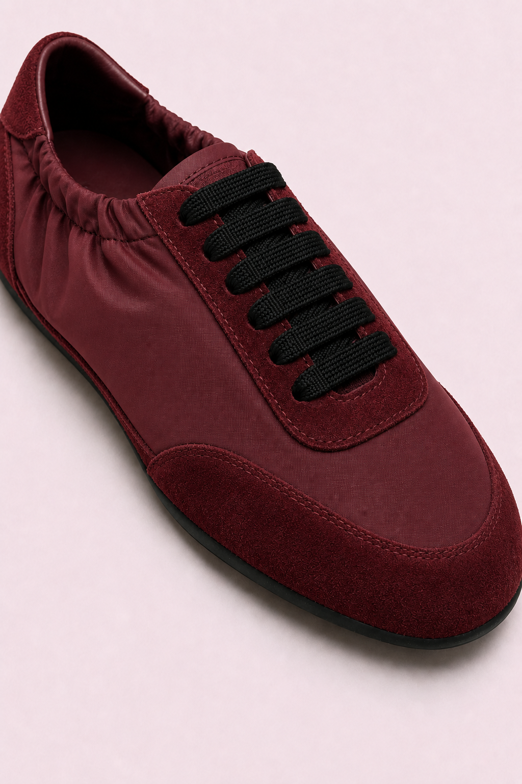 Verano Leather Sneakers Burgundy