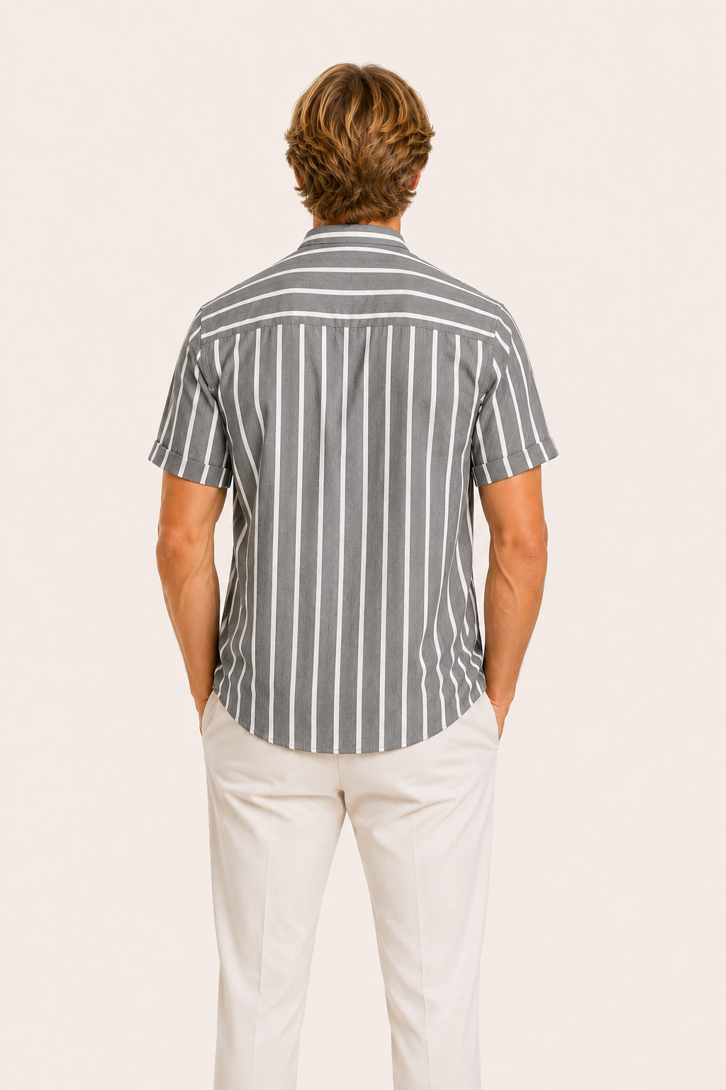 Heritage Linen Short Sleeve Shirt Grey