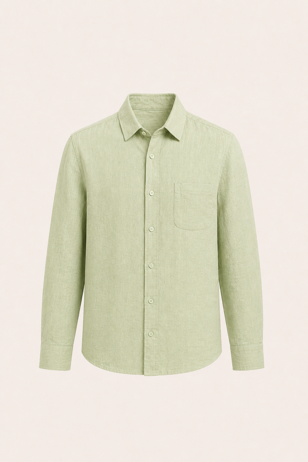 Milano Linen Shirt Light Green
