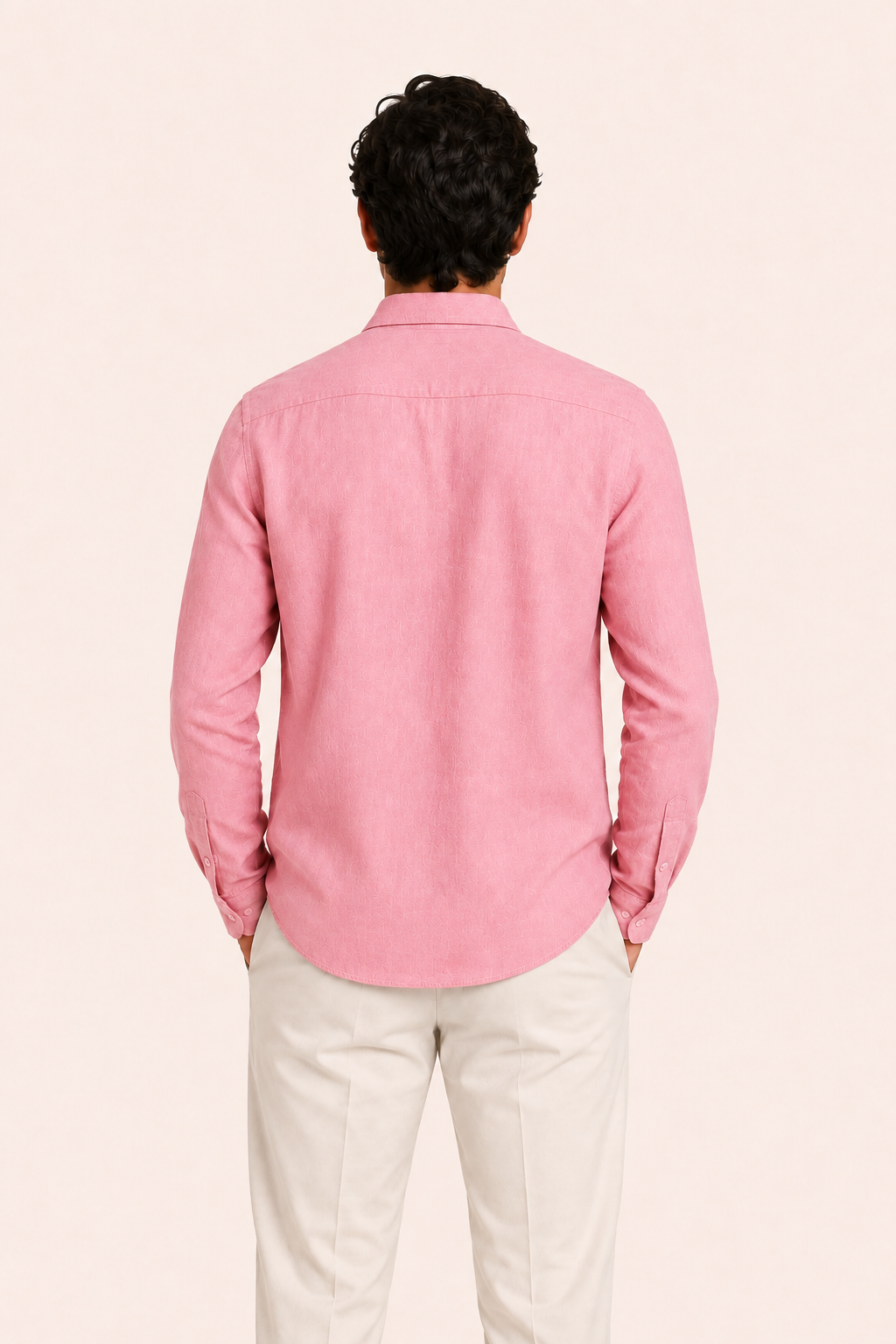 Avari Linen Shirt Salmon