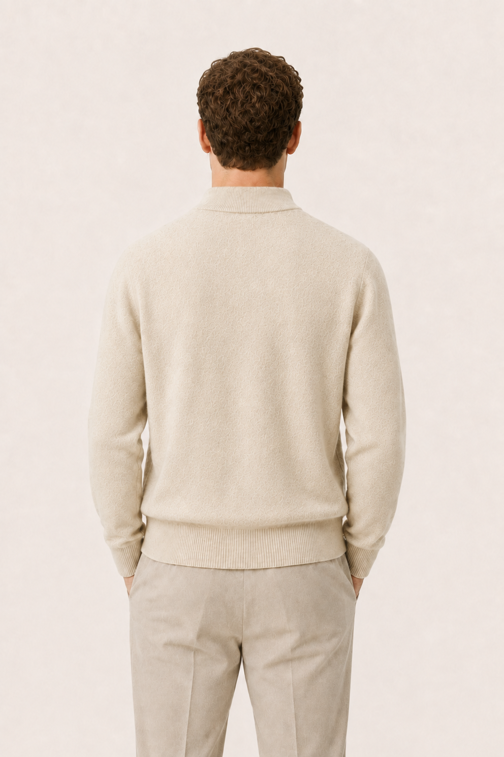 Arelio Mock Neck Sand
