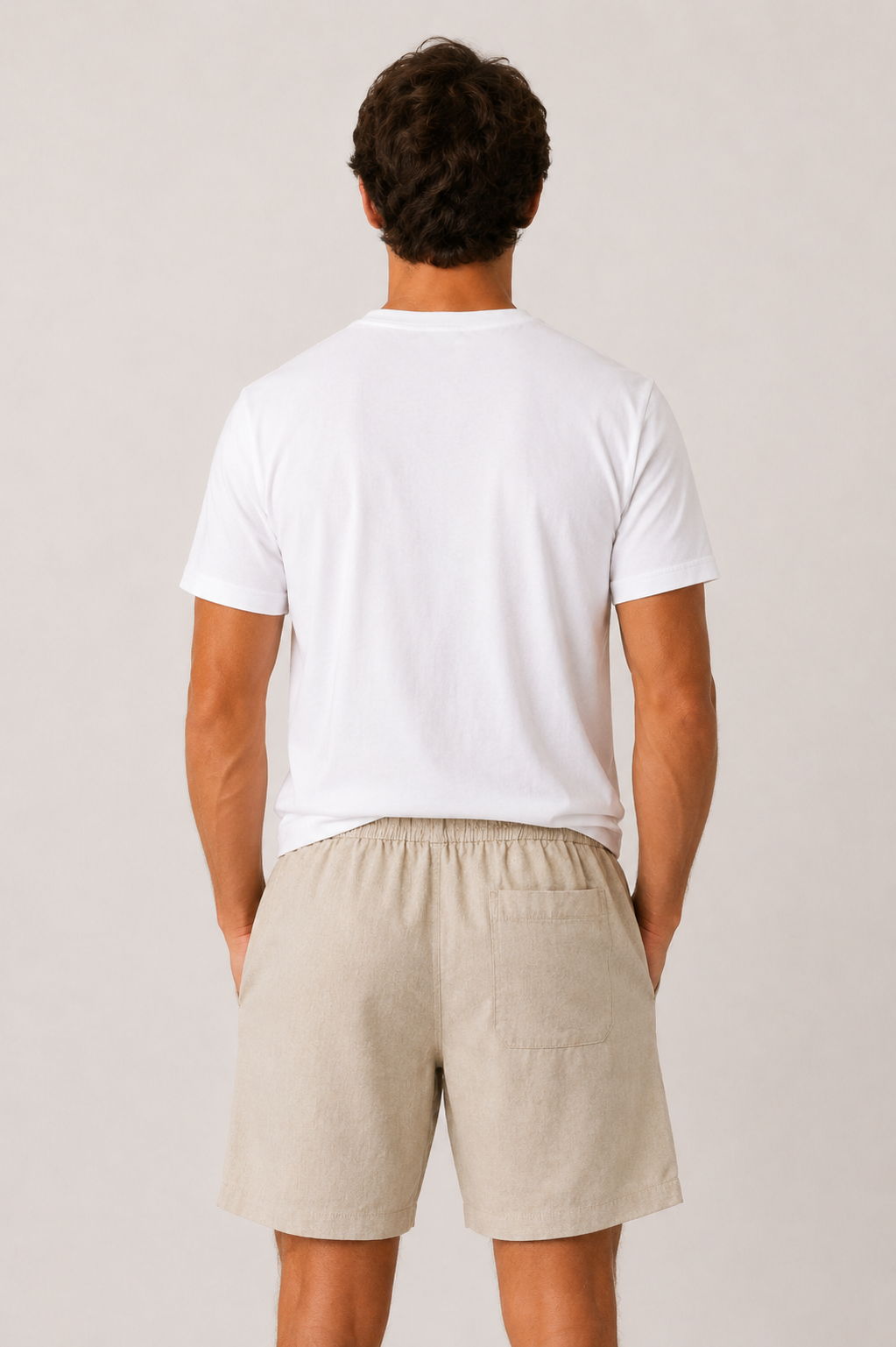 Levano Linen Short Beige