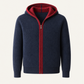 Ravalo Cashmere Zip Hoodie Navy
