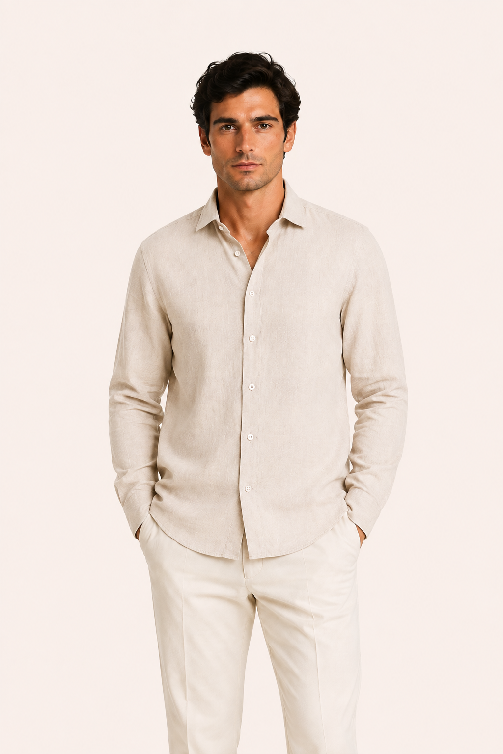 Avari Linen Shirt Sand