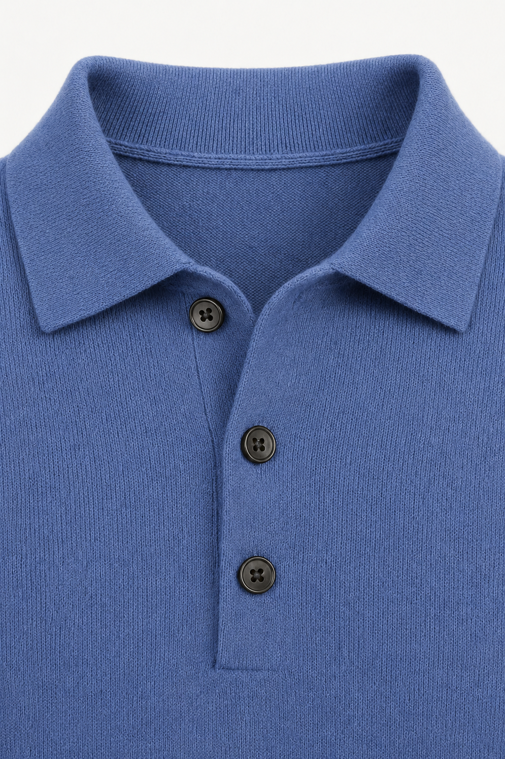 Avarel Wool Polo Knit Blue