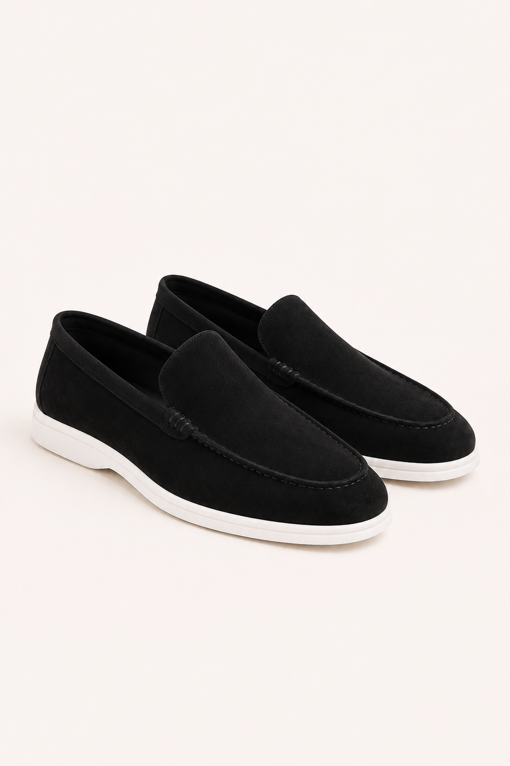 Bavaro Suede Loafers Black