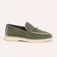 Rovain Buckled Loafers Sage Green