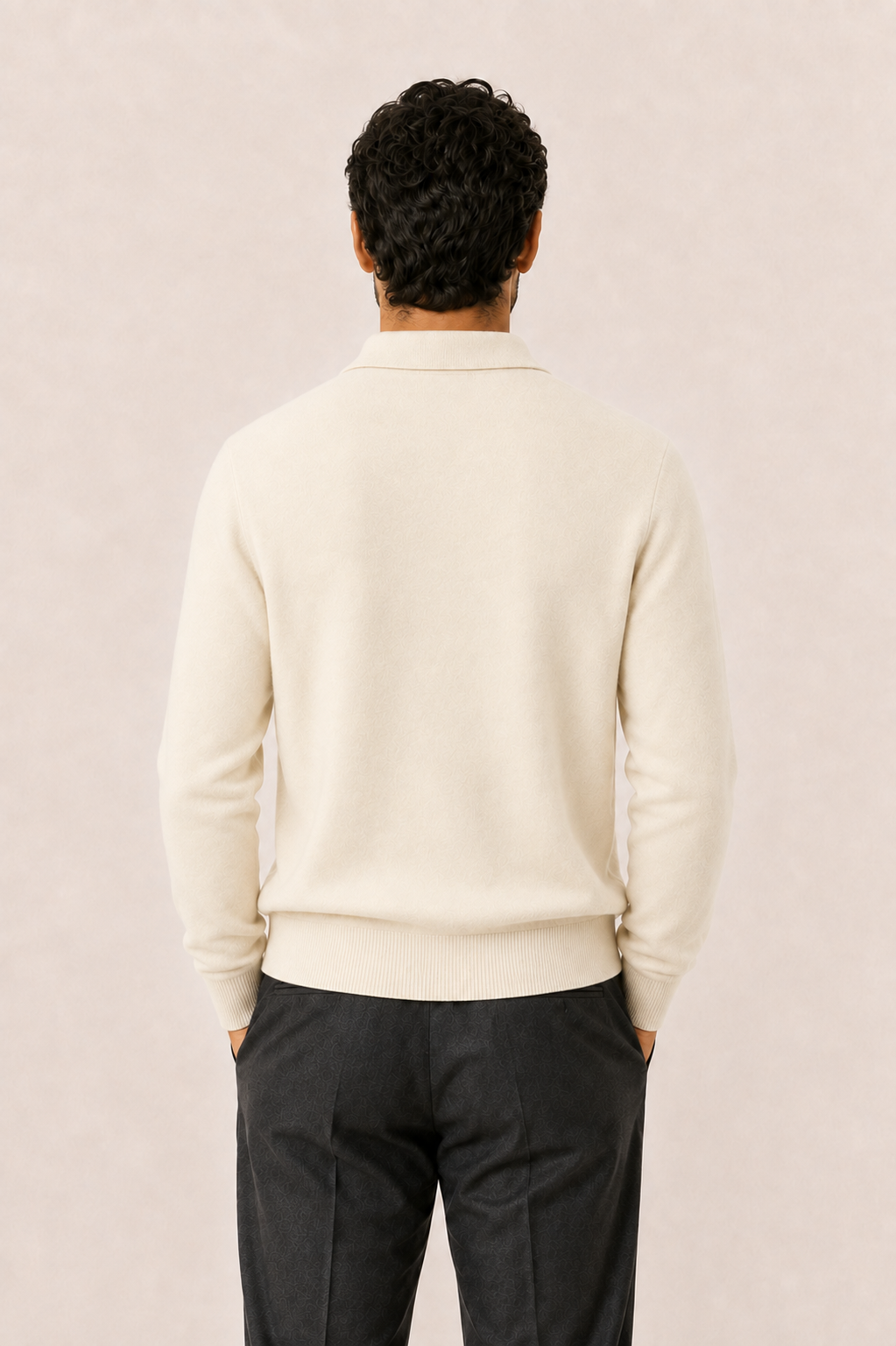 Avarel Wool Polo Knit Cream