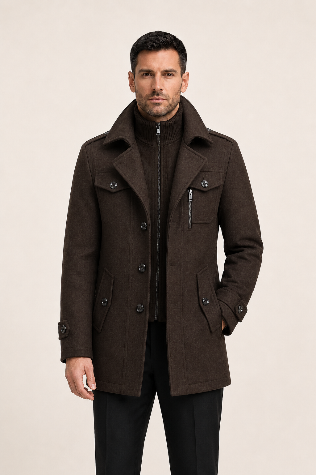 Celano Field Coat Brown