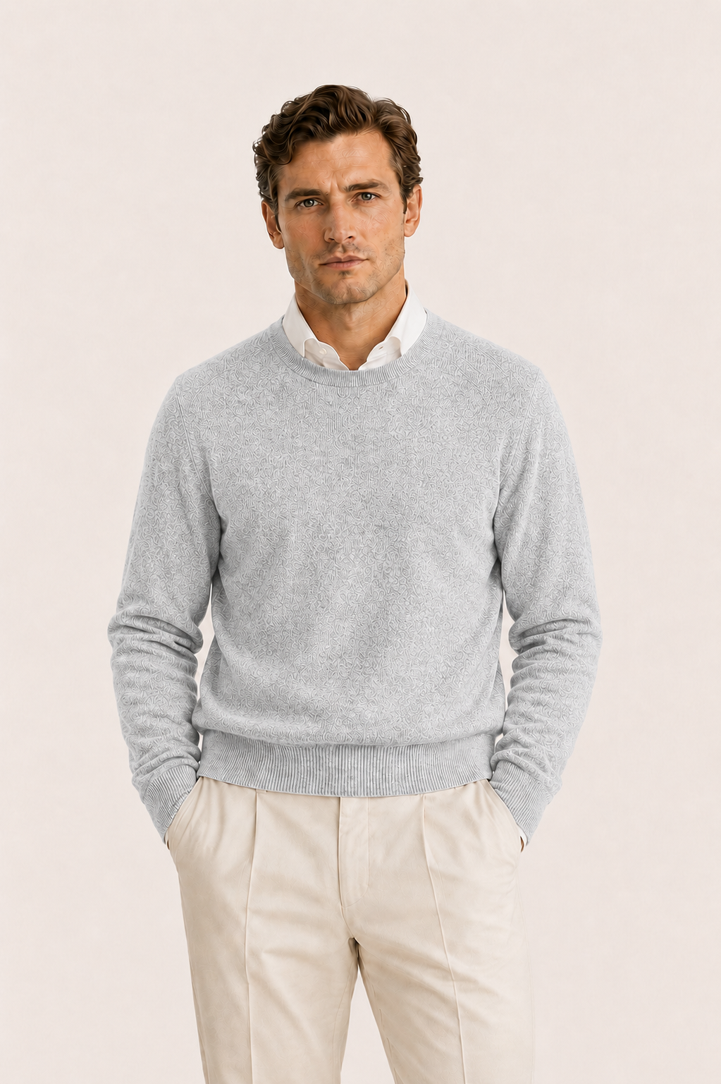 Averin Pullover Light Grey