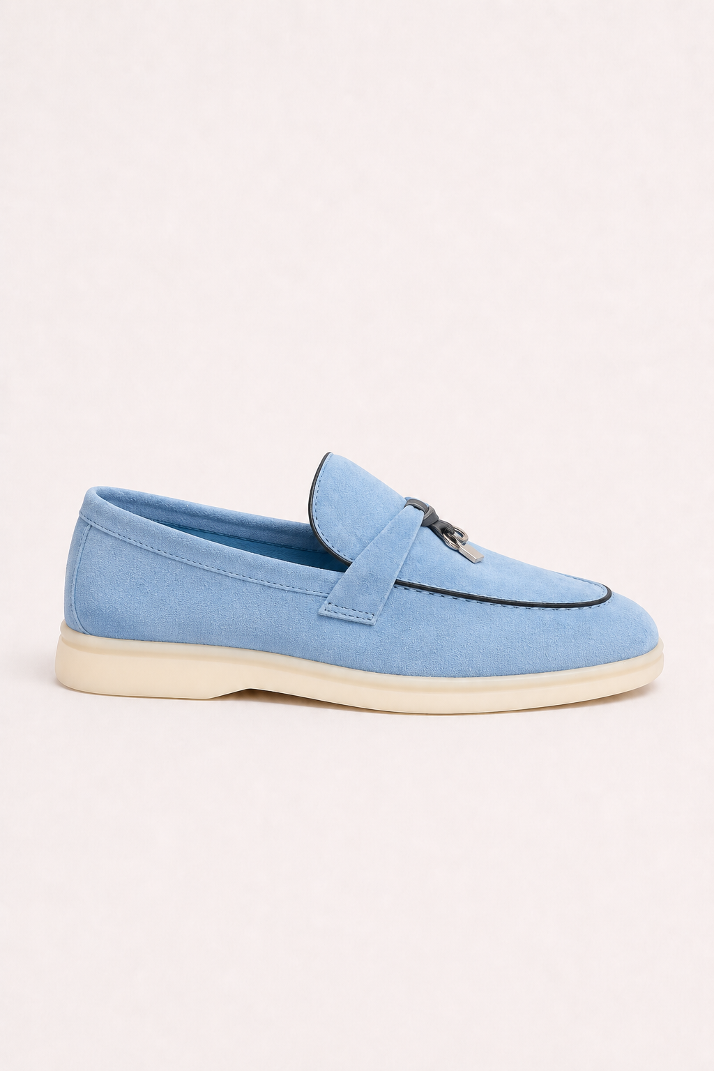 Rovain Buckled Loafers Light Blue