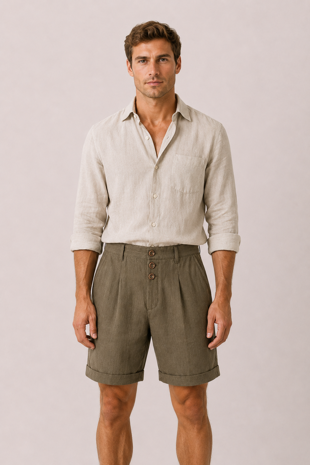 Morano Cotton Short Light Brown
