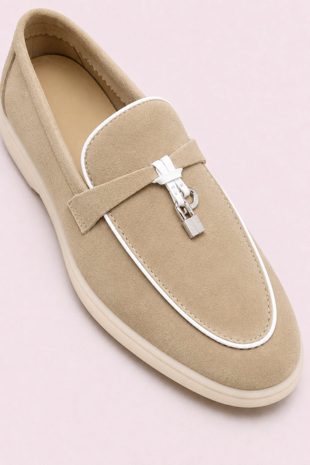 Rovain Buckled Loafers Camel Beige
