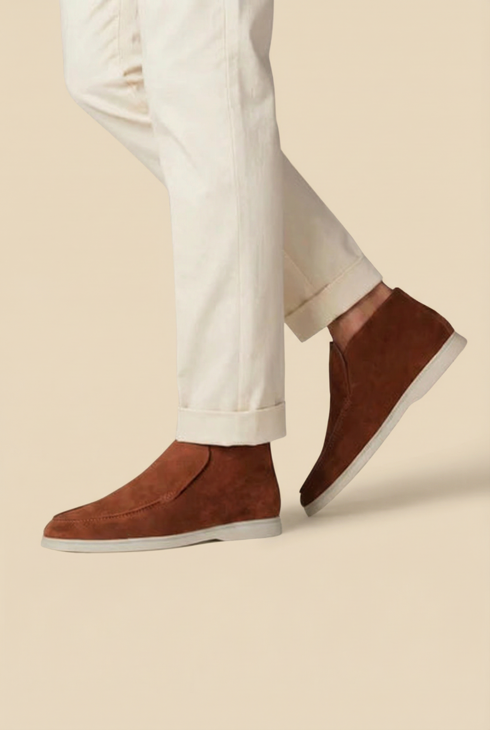 Maroon High Top Loafer