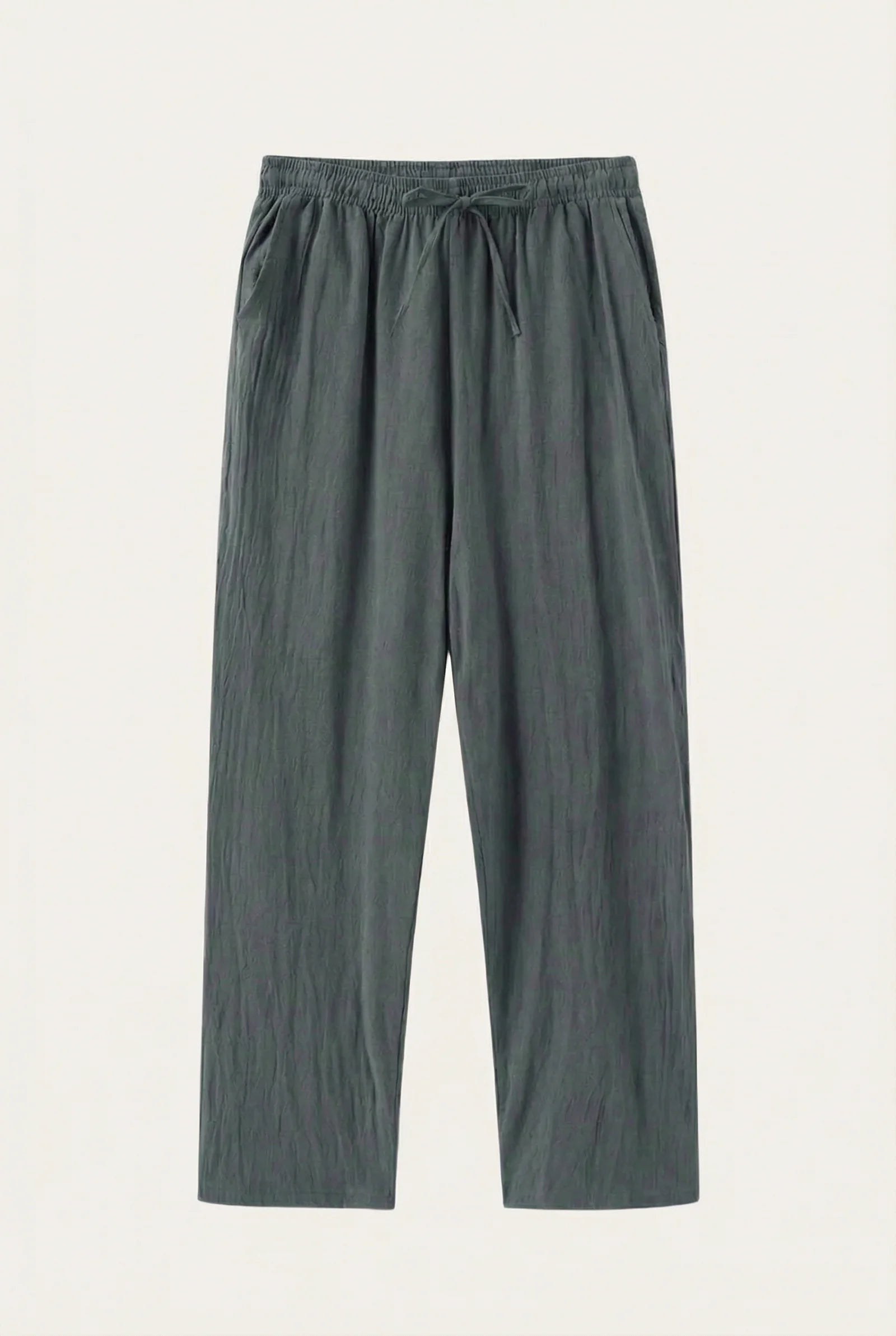 Avaron Linen Pantalon Dark Green