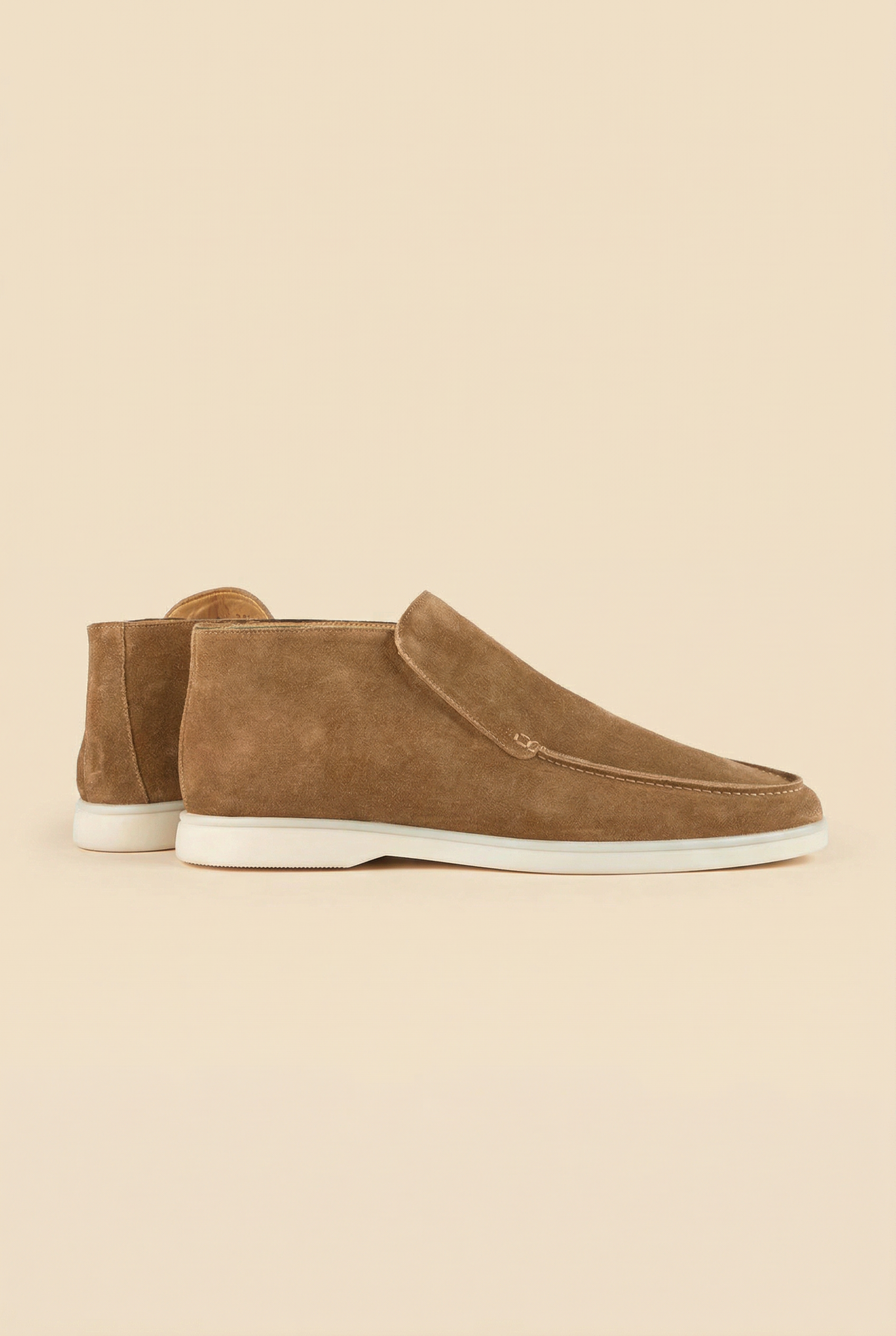 Beige High Top Loafer