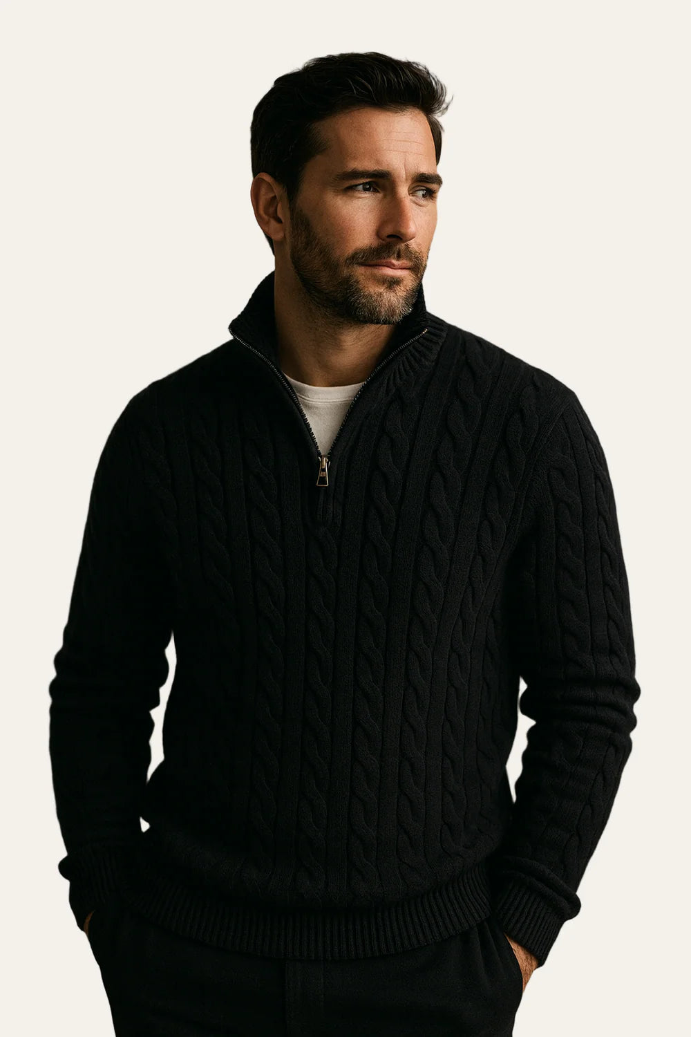 Tilano Cable Knit Black